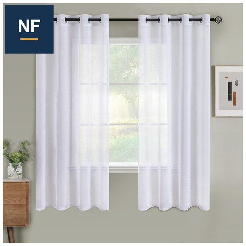 Voile kurz gardinen 2er set - kurz,