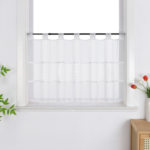 Transparent scheibengardinen - transparent,