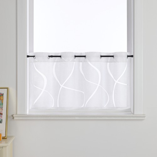 Transparent scheibengardinen - transparent,